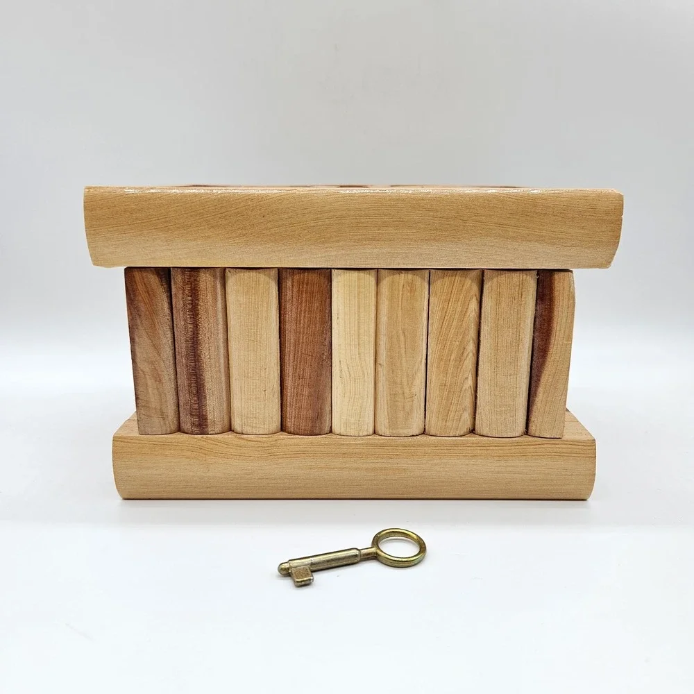 Handmade wooden secret